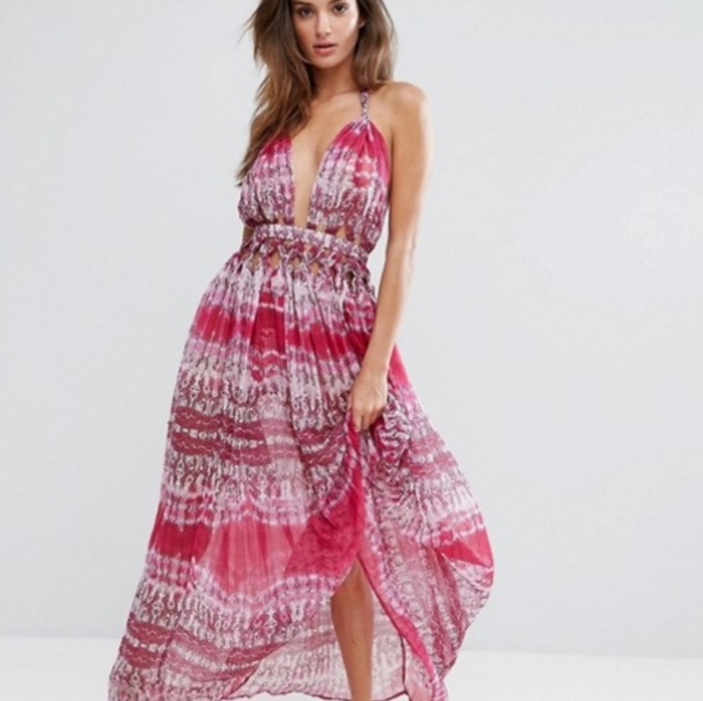 ASOS Beach Snake Print Cover Up Dress